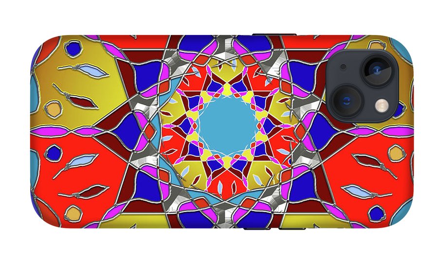Red Yellow Blue Mandala - Phone Case