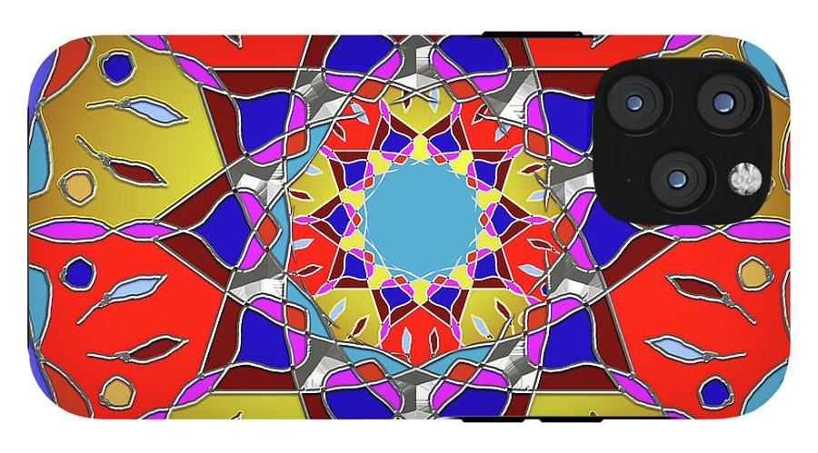 Red Yellow Blue Mandala - Phone Case