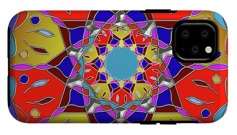 Red Yellow Blue Mandala - Phone Case