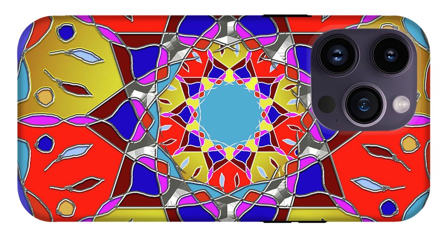 Red Yellow Blue Mandala - Phone Case