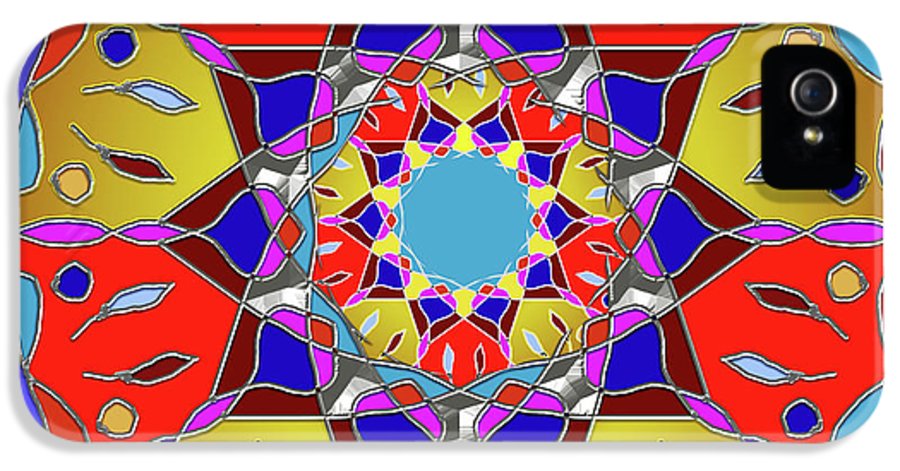 Red Yellow Blue Mandala - Phone Case
