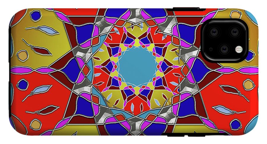 Red Yellow Blue Mandala - Phone Case