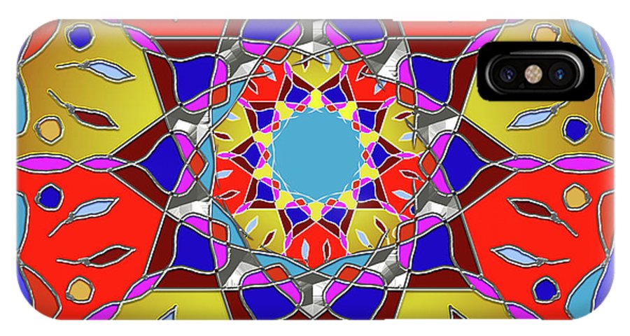 Red Yellow Blue Mandala - Phone Case