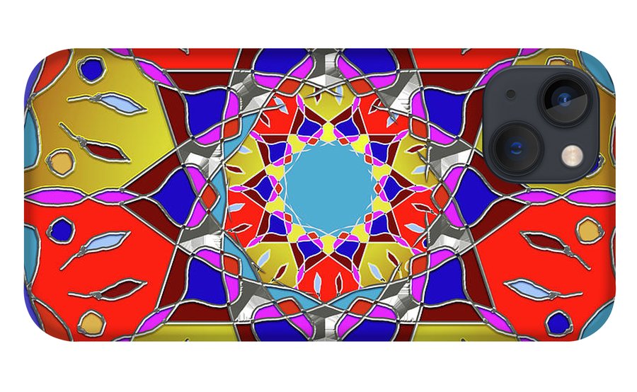 Red Yellow Blue Mandala - Phone Case