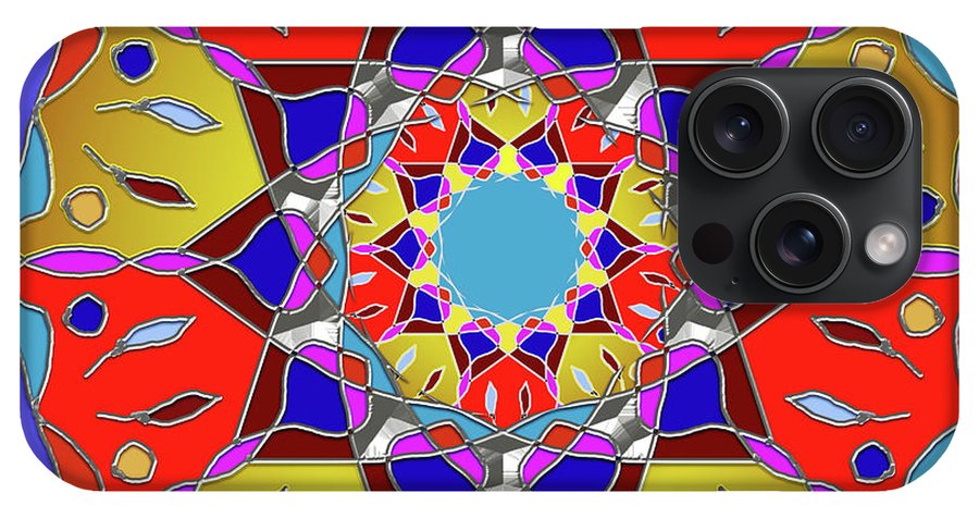 Red Yellow Blue Mandala - Phone Case