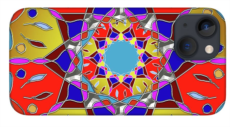 Red Yellow Blue Mandala - Phone Case