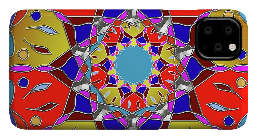 Red Yellow Blue Mandala - Phone Case