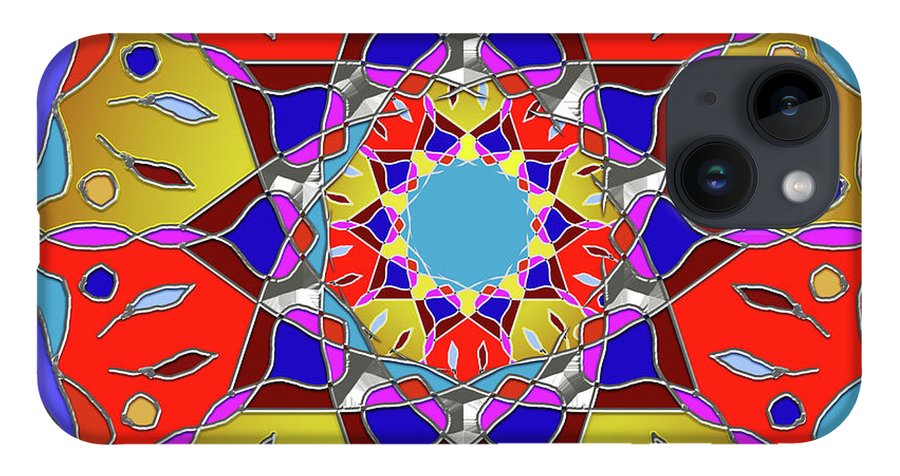Red Yellow Blue Mandala - Phone Case
