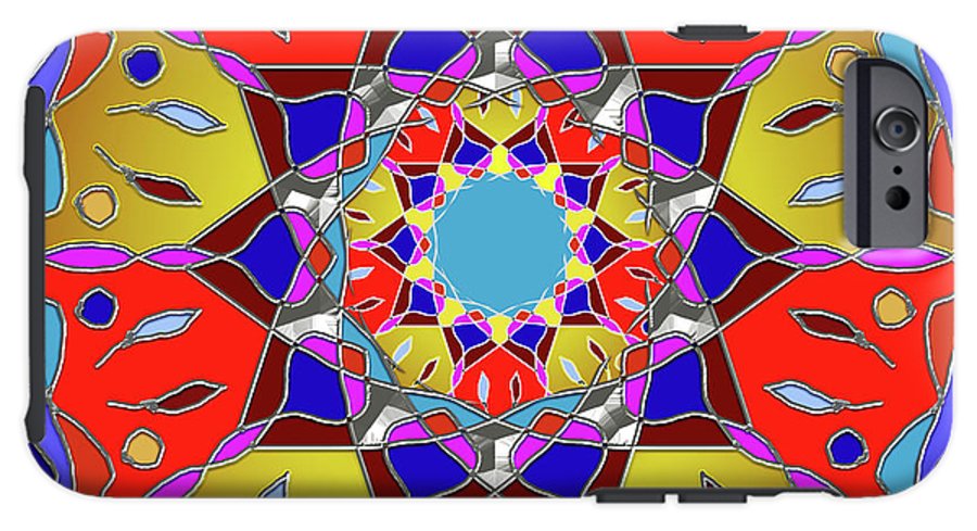 Red Yellow Blue Mandala - Phone Case