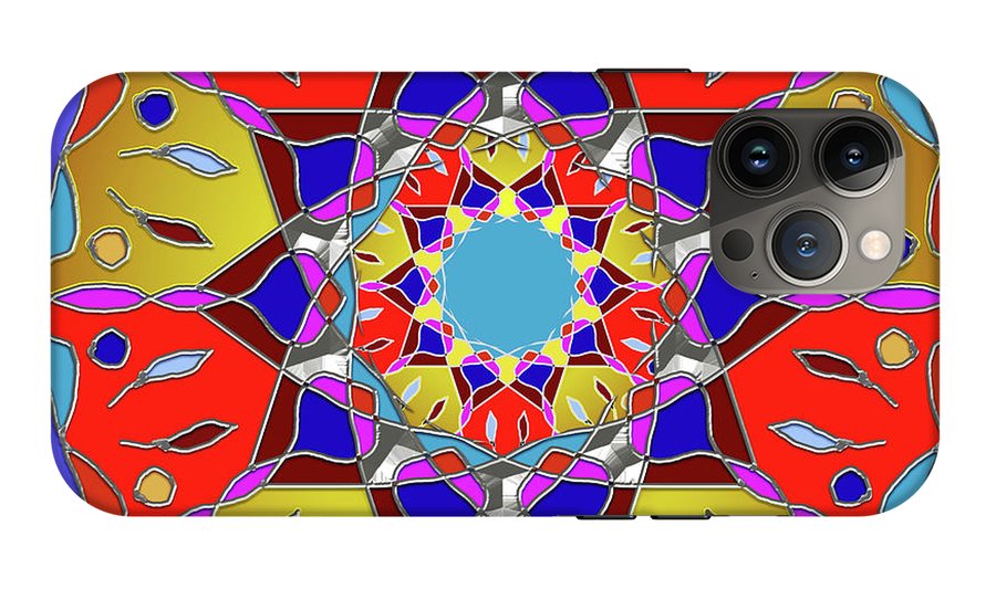 Red Yellow Blue Mandala - Phone Case