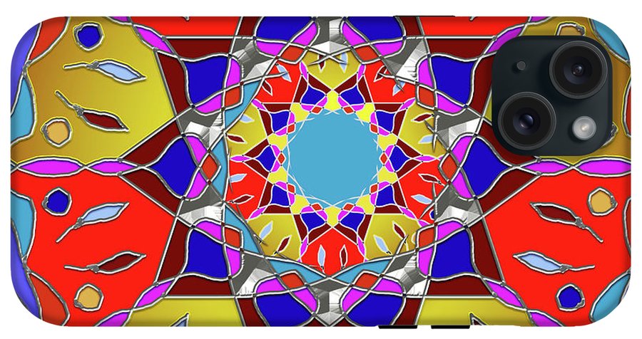 Red Yellow Blue Mandala - Phone Case