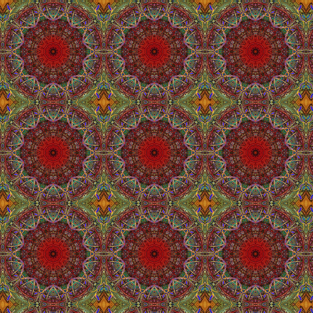 Red Green Windy Kaleidoscope Digital Image Download