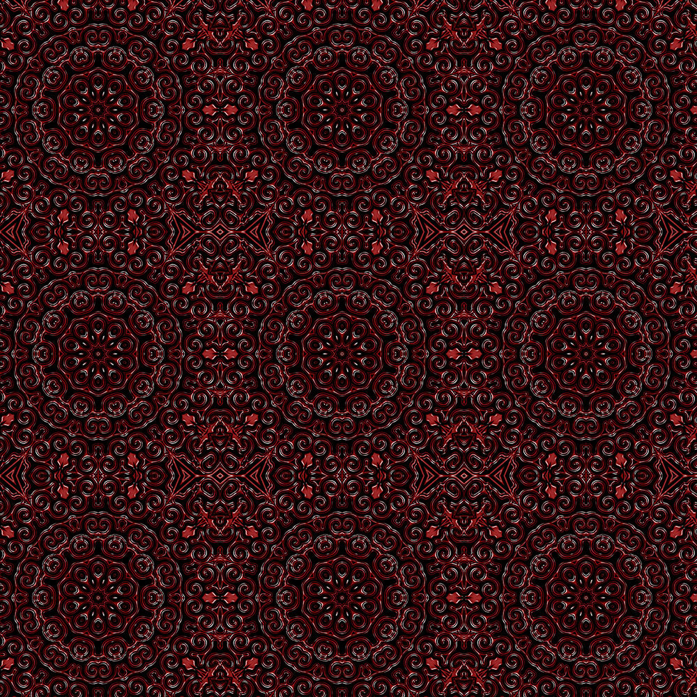 Red Swirl Kaleidoscope Digital Image Download