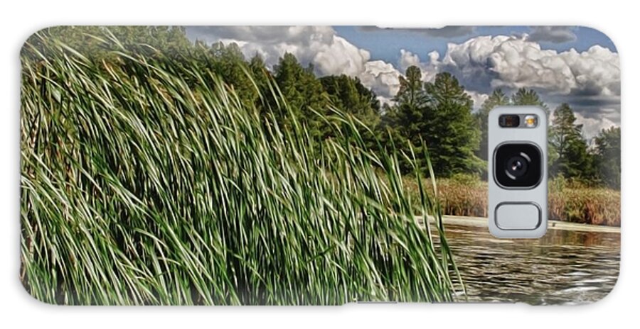 Reeds Along a Campground Lake - Phone Case