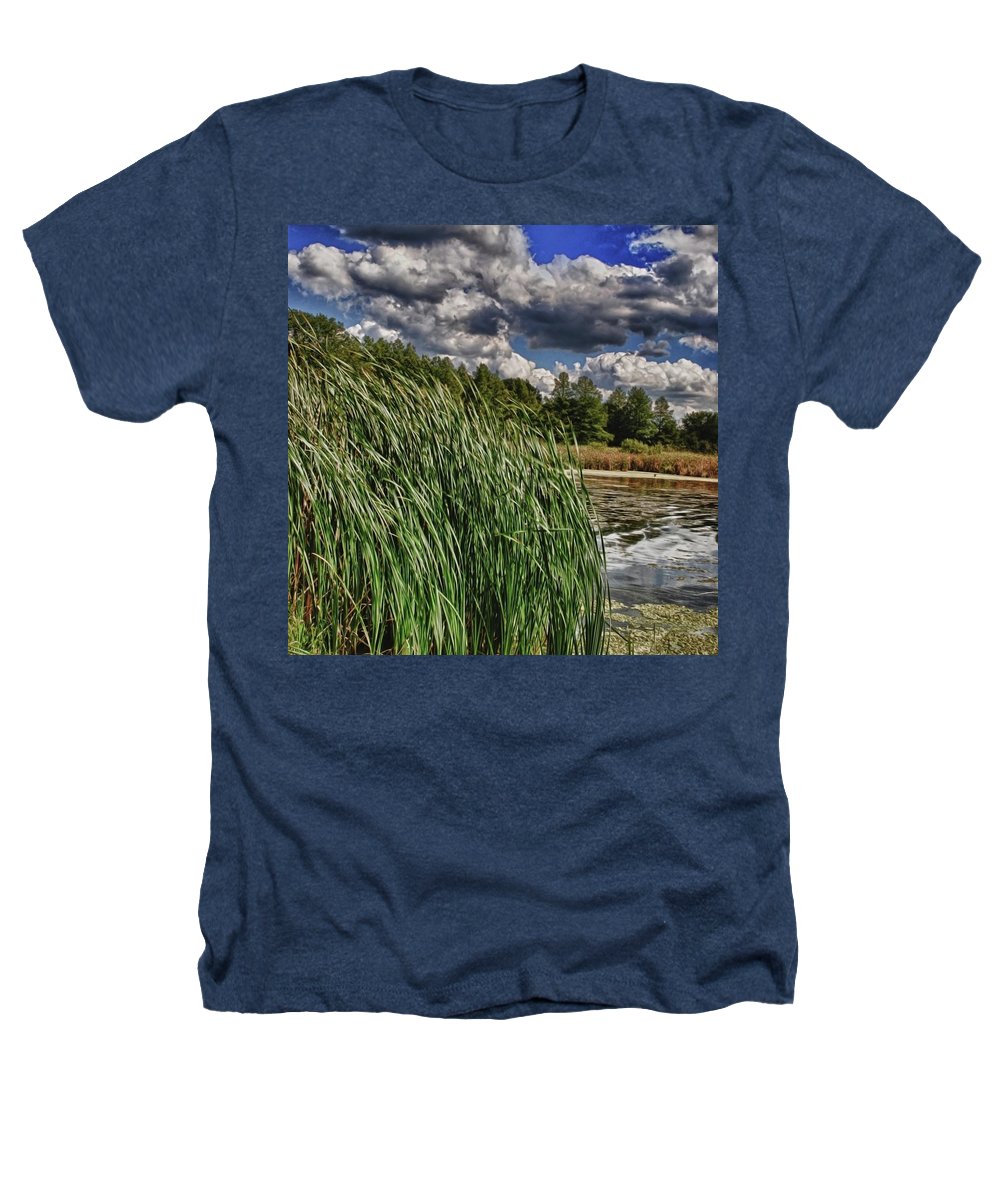 Reeds Along a Campground Lake - Heathers T-Shirt