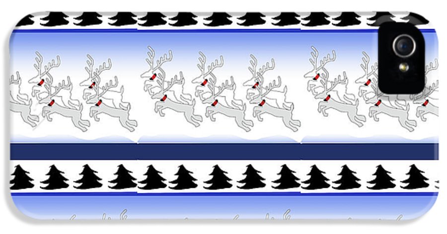 Reindeer Sweater Pattern - Phone Case