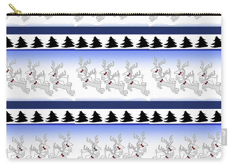 Reindeer Sweater Pattern - Carry-All Pouch