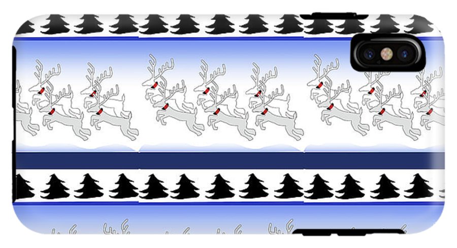 Reindeer Sweater Pattern - Phone Case