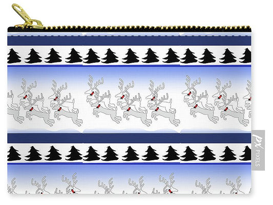 Reindeer Sweater Pattern - Carry-All Pouch