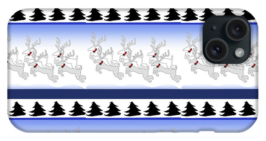 Reindeer Sweater Pattern - Phone Case