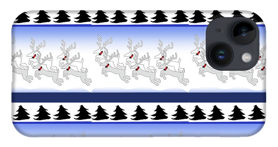 Reindeer Sweater Pattern - Phone Case