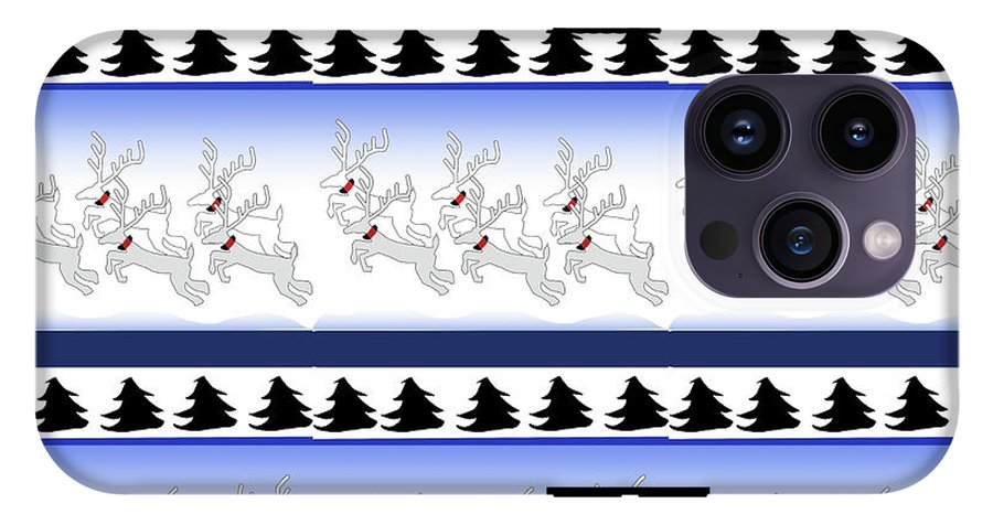 Reindeer Sweater Pattern - Phone Case