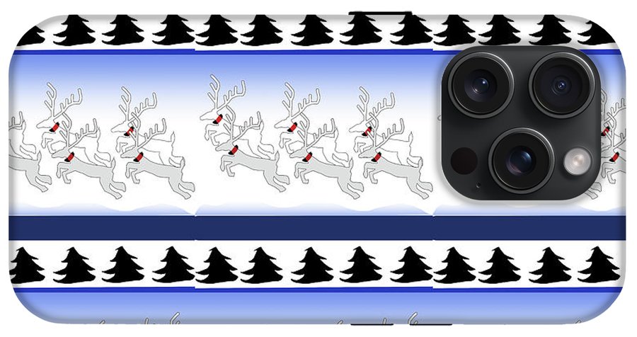 Reindeer Sweater Pattern - Phone Case