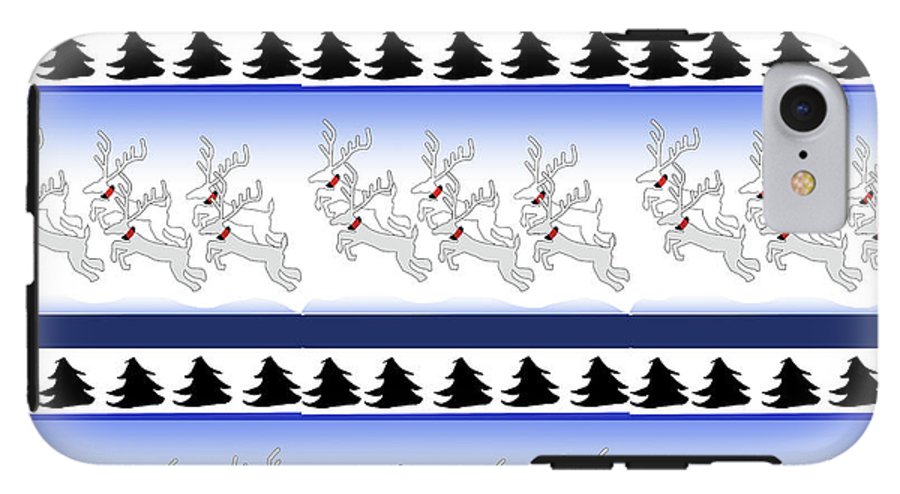 Reindeer Sweater Pattern - Phone Case