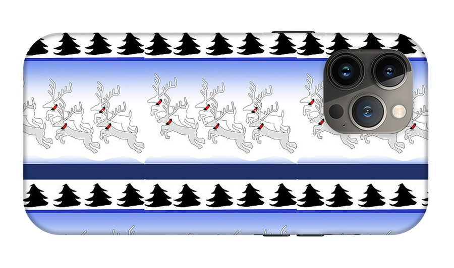 Reindeer Sweater Pattern - Phone Case