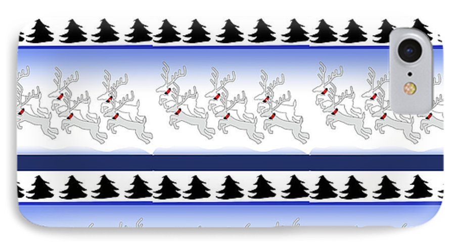Reindeer Sweater Pattern - Phone Case