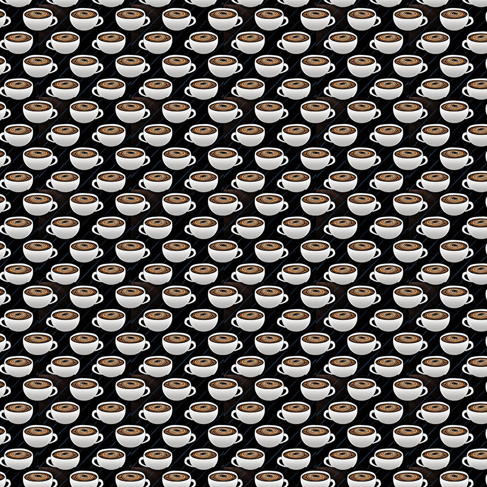 Repeating Coffee Cups Digital Image Download