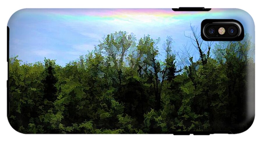 Rockford Park With Rainbow - Phone Case