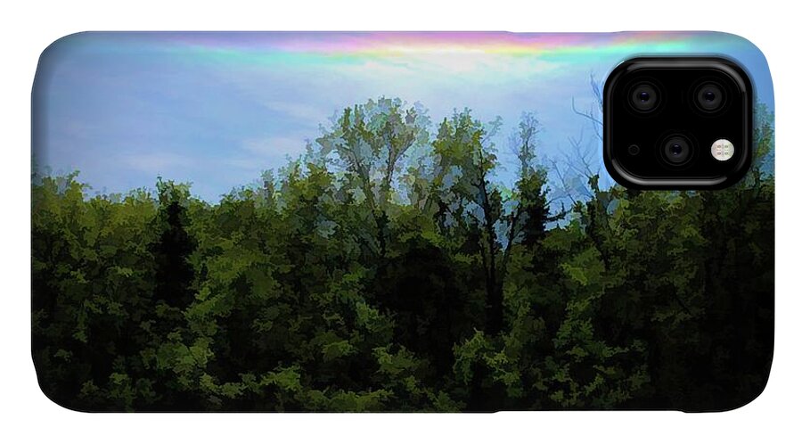 Rockford Park With Rainbow - Phone Case