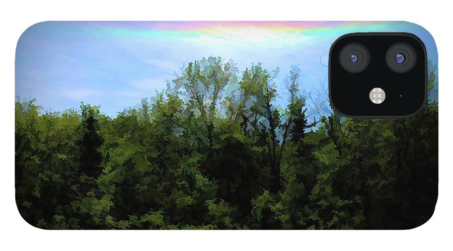 Rockford Park With Rainbow - Phone Case