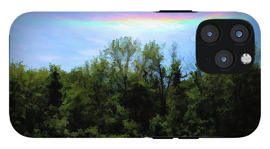 Rockford Park With Rainbow - Phone Case