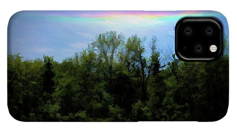 Rockford Park With Rainbow - Phone Case