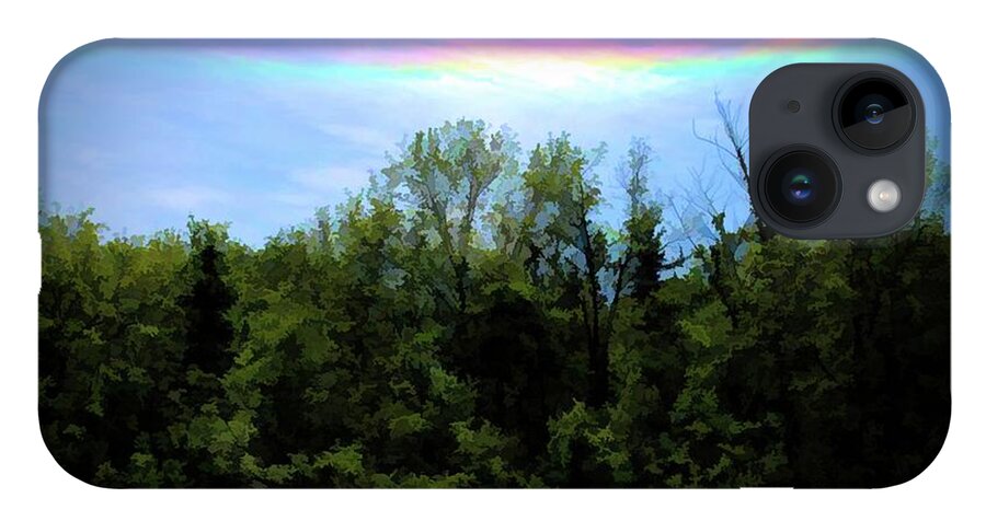 Rockford Park With Rainbow - Phone Case