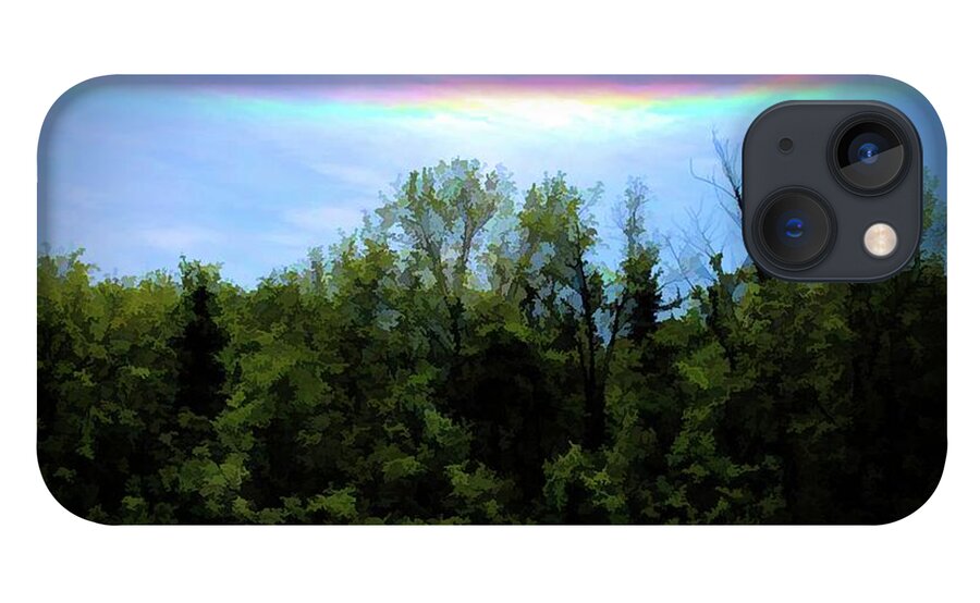 Rockford Park With Rainbow - Phone Case
