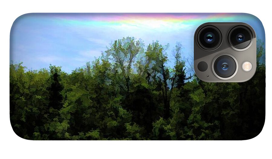 Rockford Park With Rainbow - Phone Case