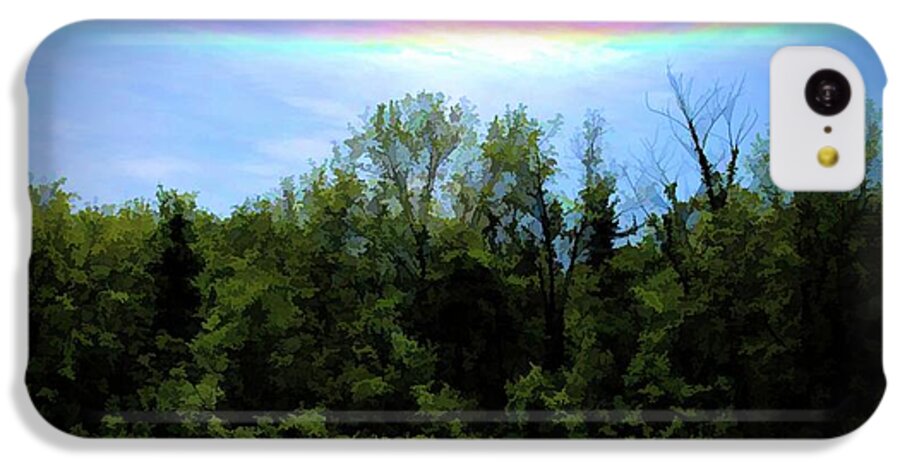 Rockford Park With Rainbow - Phone Case
