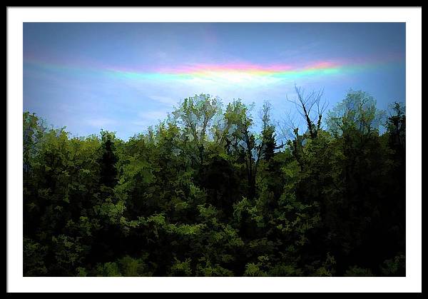 Rockford Park With Rainbow - Framed Print