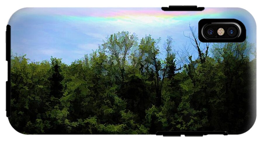 Rockford Park With Rainbow - Phone Case