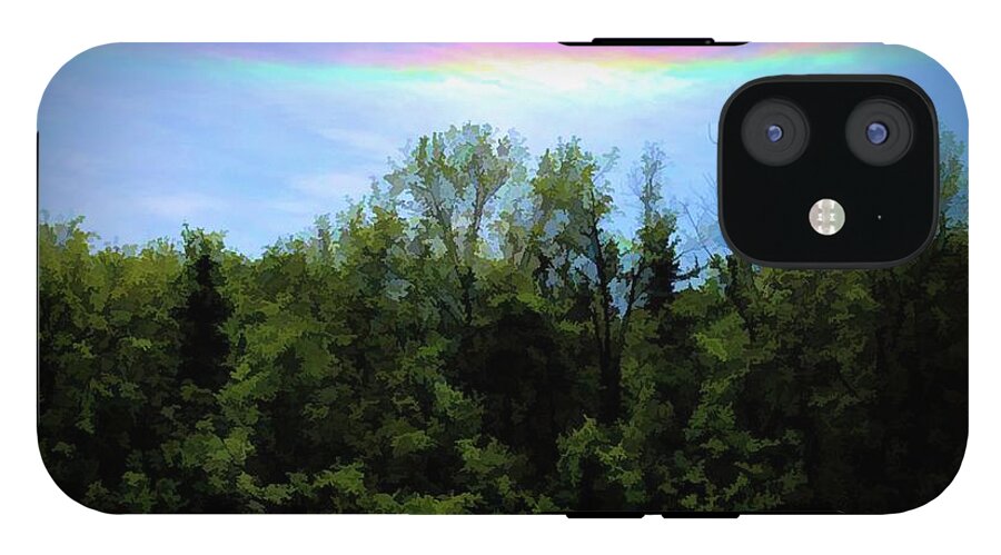 Rockford Park With Rainbow - Phone Case