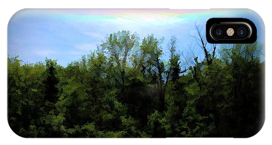 Rockford Park With Rainbow - Phone Case