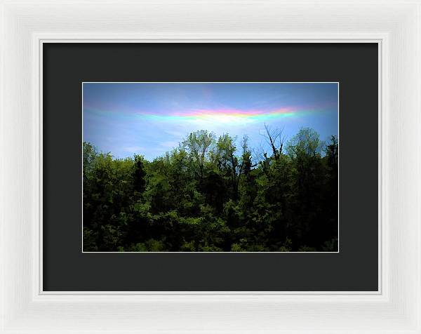 Rockford Park With Rainbow - Framed Print