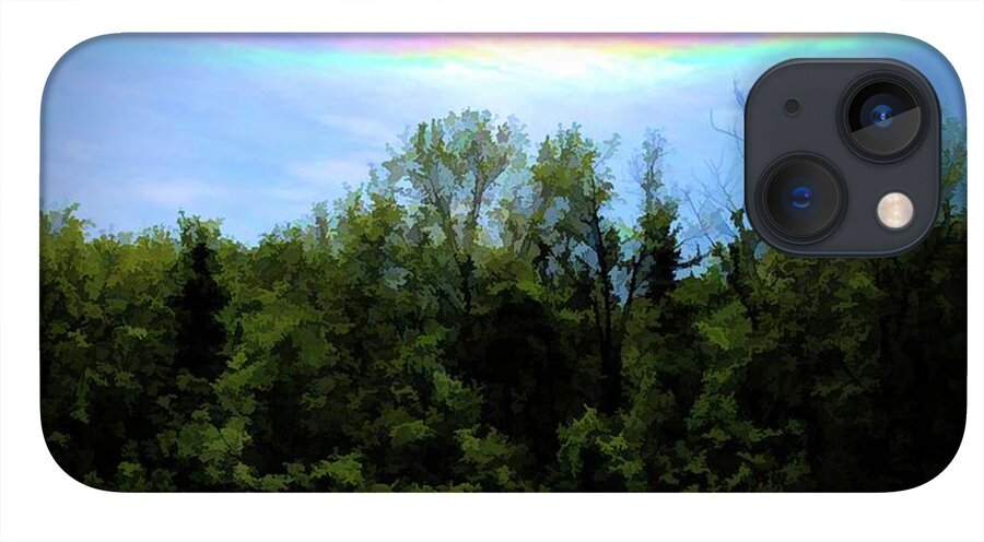 Rockford Park With Rainbow - Phone Case