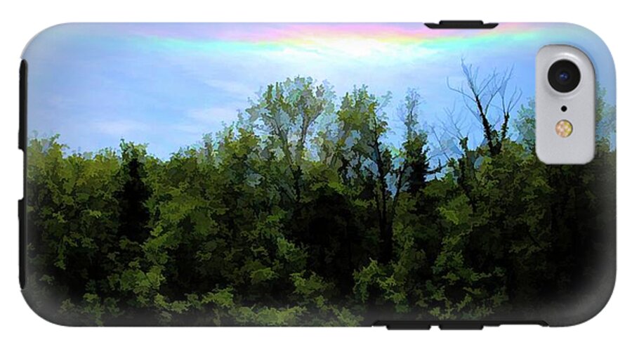 Rockford Park With Rainbow - Phone Case