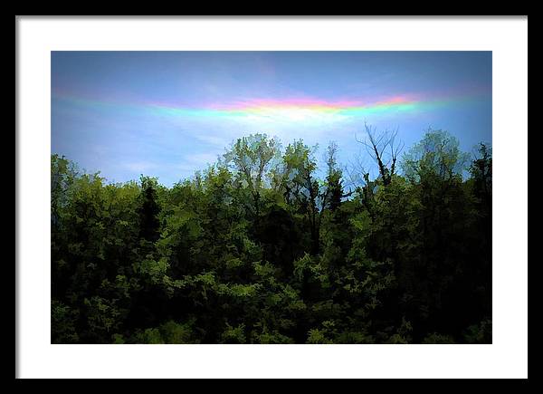 Rockford Park With Rainbow - Framed Print