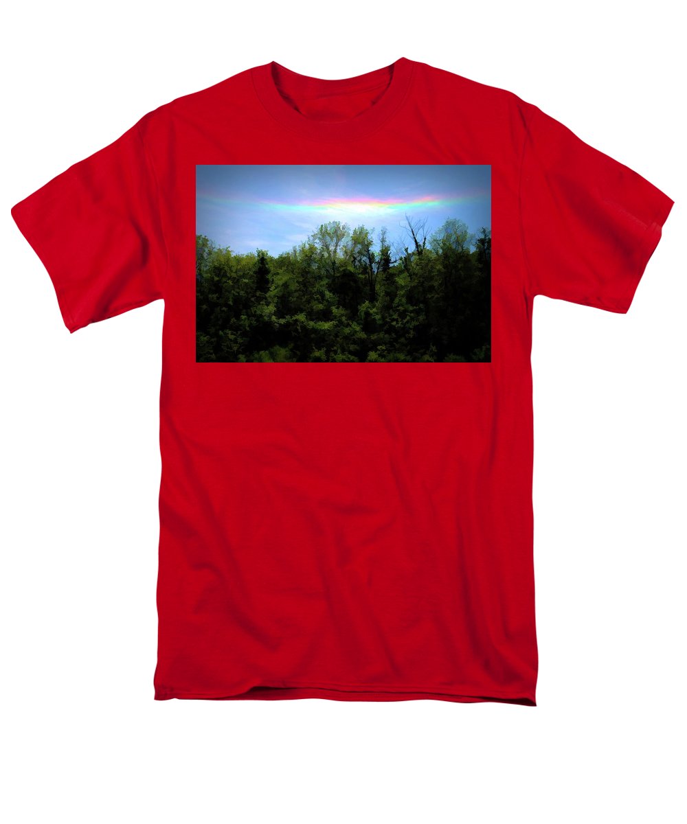 Rockford Park With Rainbow - Men's T-Shirt (Regular Fit)
