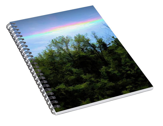Rockford Park With Rainbow - Spiral Notebook